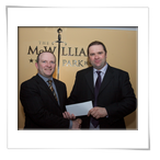 Fergal Ryan, General Manager of title sponsors The McWilliam Park Hotel and Sean McHugh, CoC Mayo Stages Rally