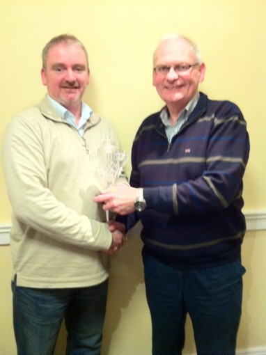 Club Person of the Year Cathal Doyle accepting his award from Club President Tom Walsh