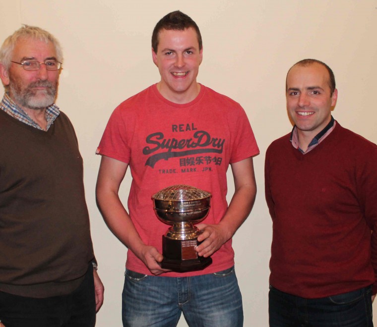 <span class="light">John</span> Duffy, Alan Moran (Young Driver Champion 2015) and   Matthew Murphy