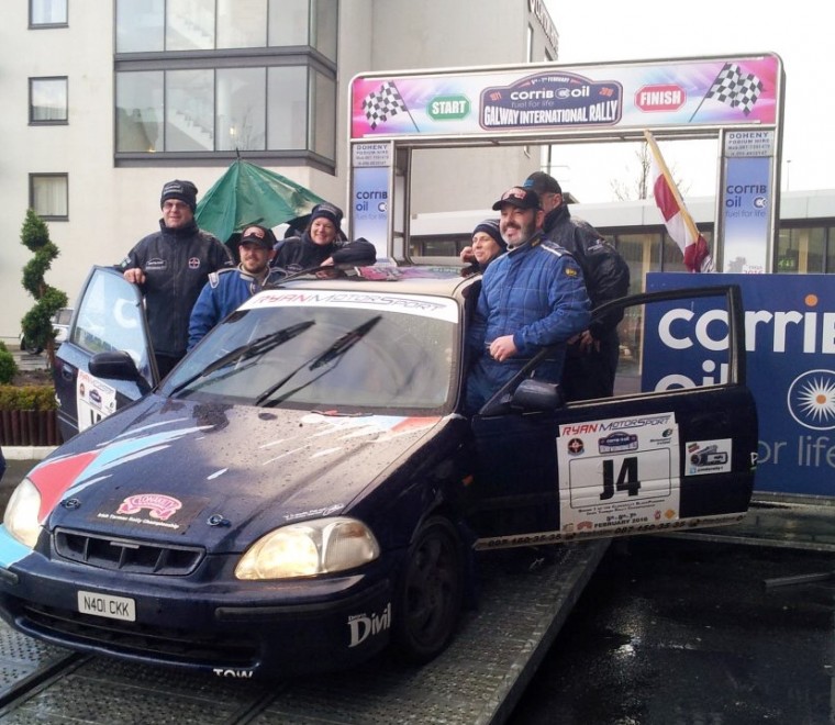 <span class="light">Justin</span> Ryan and Andy Walsh – Top Irish Tarmac Junior Crew     at Corrib Oil Galway International Rally